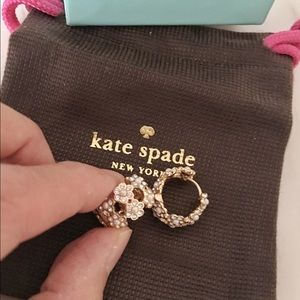 kate spade Jewelry - Kate Spade Pearl & Crystal Flower Earring kate spade Jewelry - Kate Spade Pearl & Crystal Flower Earring